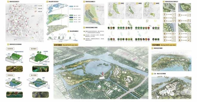 金奖作品 澹台平澜玉带联城——苏州市吴中区澹台湖公园景观规划设计_龙8头号玩家SUST(图4)