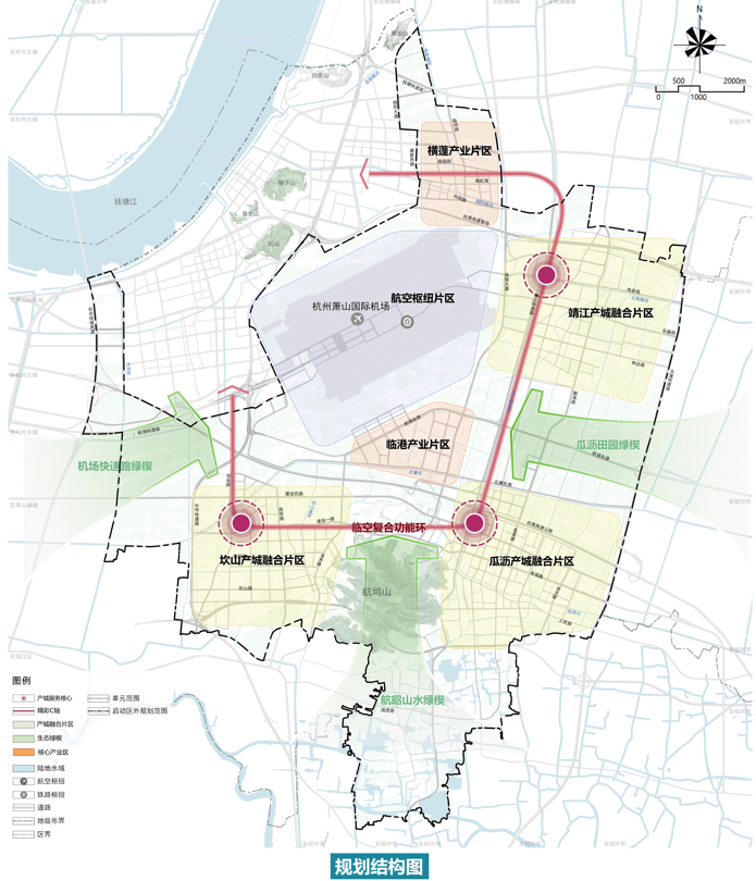 规划人口3989万 萧山临空经济示范区详细规划（启动区外）披露龙8唯一官网(图3)
